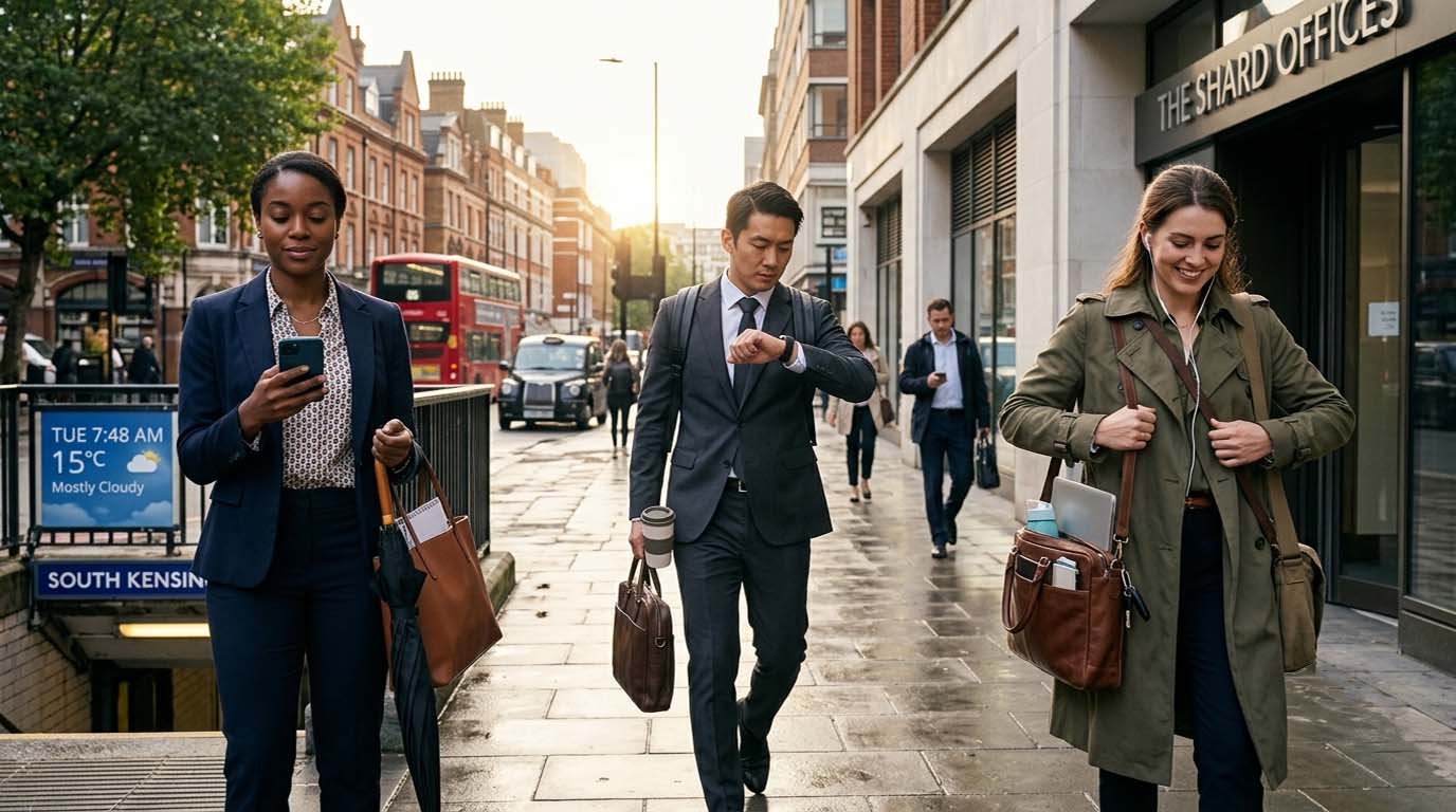 Checking the Weather Before Work